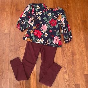 Old Navy Jeggings and Ballerina Top